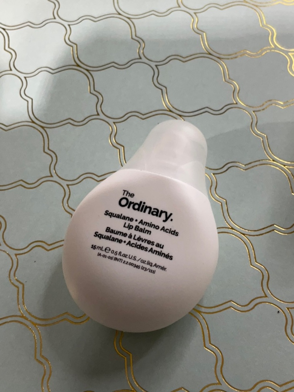 The Ordinary Squalane + Amino Acids Lip Balm — Cream White